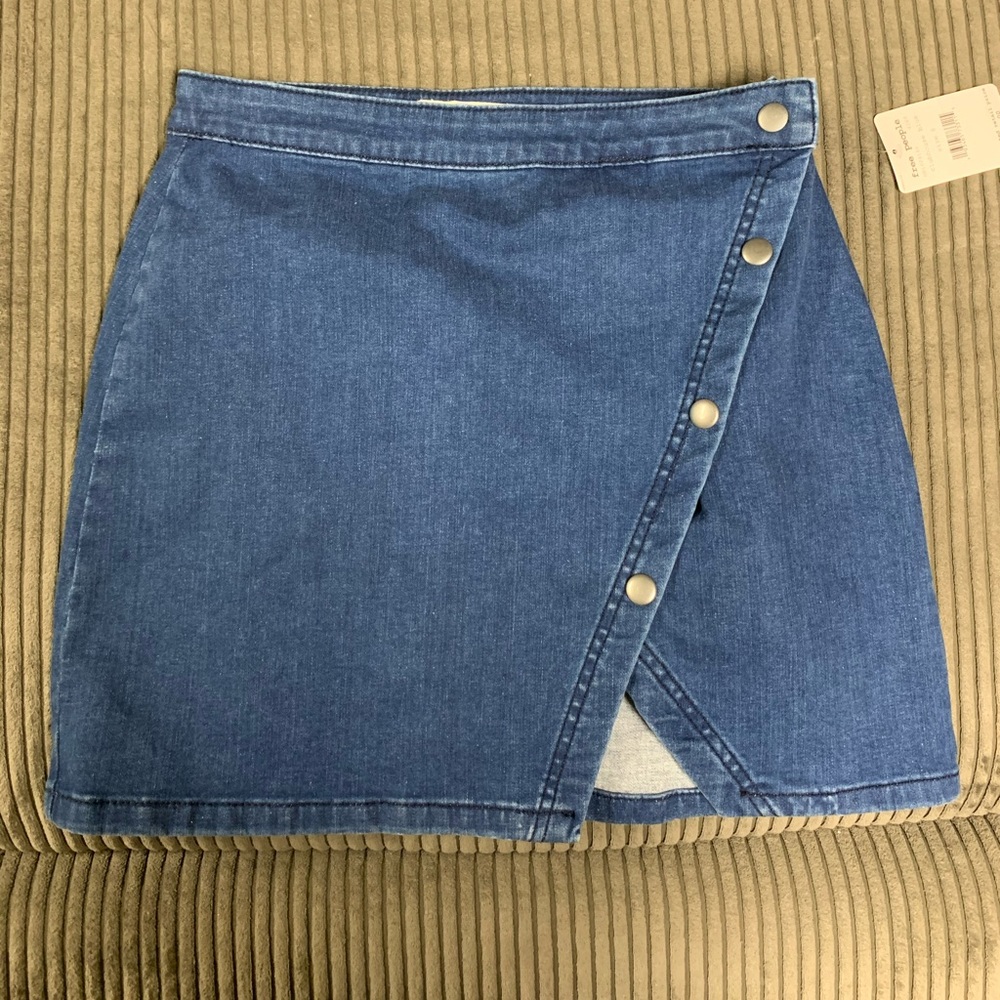 NWT FREE PEOPLE JEAN SKIRT